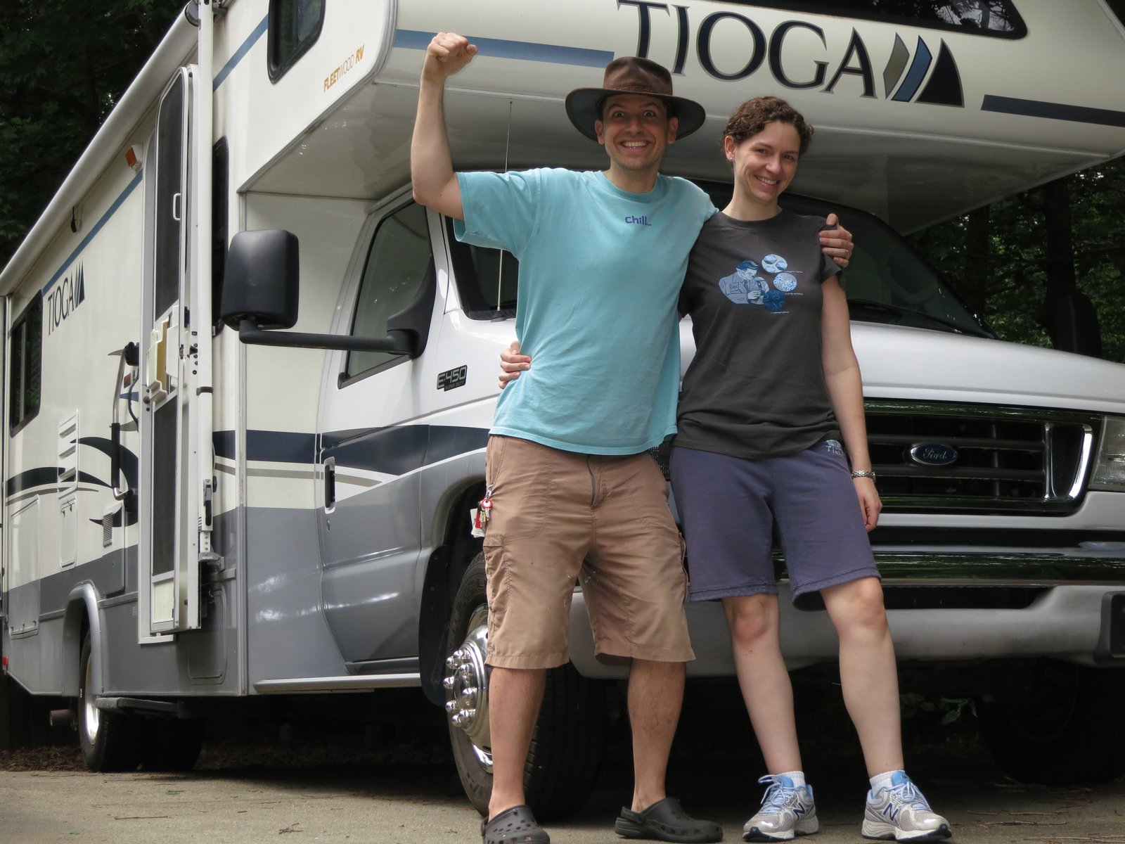 James and Connie in front of the Tioga.
